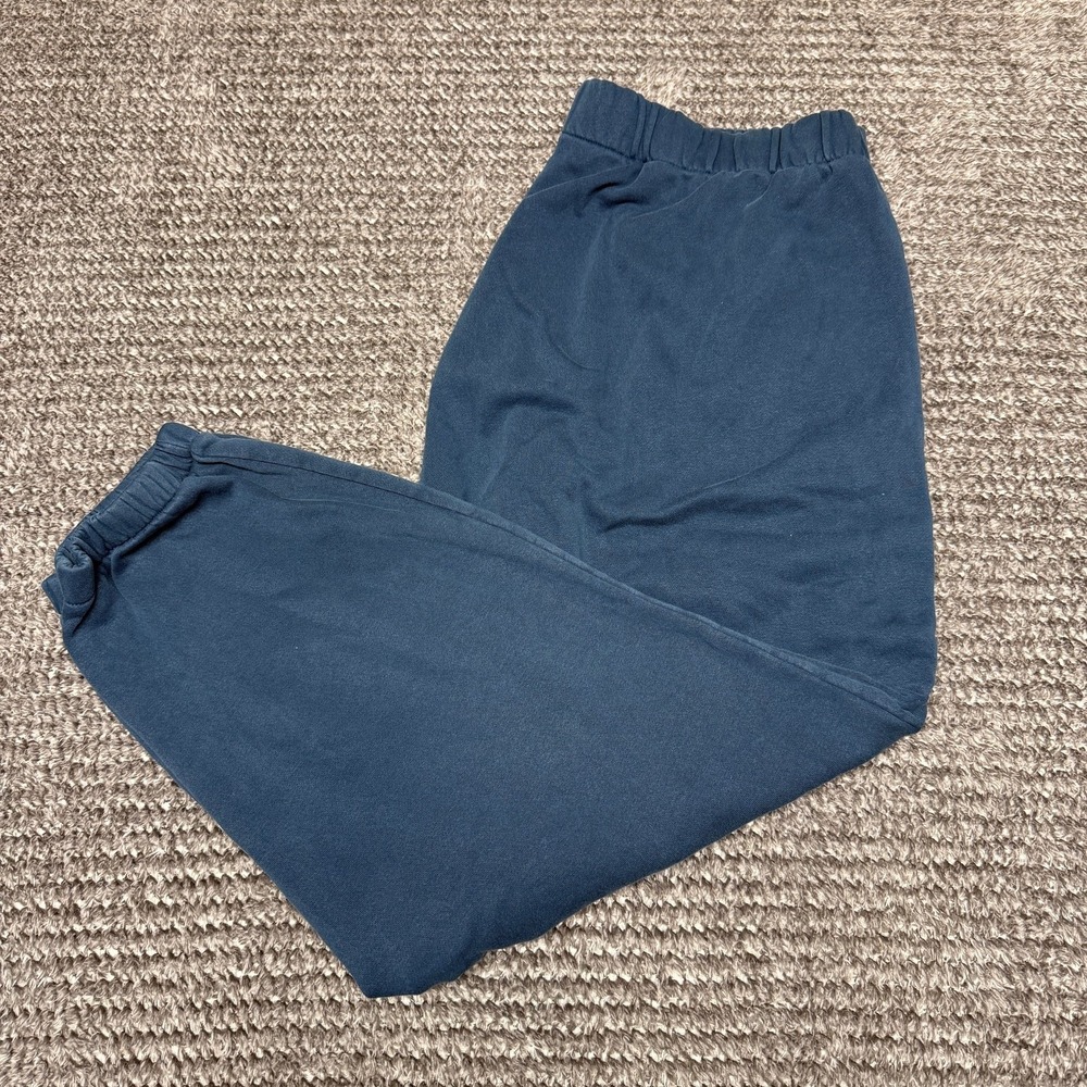 GAP Mens Joggers XXL Dark Teal Fleece Elastic Waist Cuffed Sweatpants